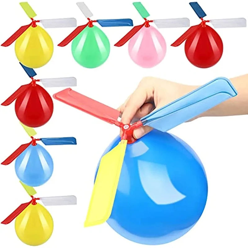Balloon Helicopter Toy – Outdoor Flying Launcher Set