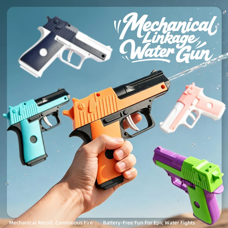Mini Manual Water Gun – Continuous Firing Water Pistol