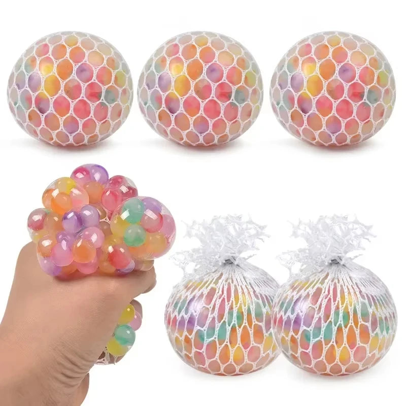 Rainbow Stress Ball 3D Sensory Squishy Fidget Toy