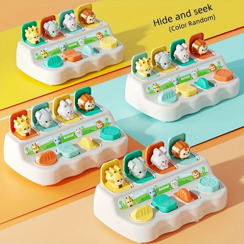 Pop Up Animal Toy – Montessori Interactive Learning Box