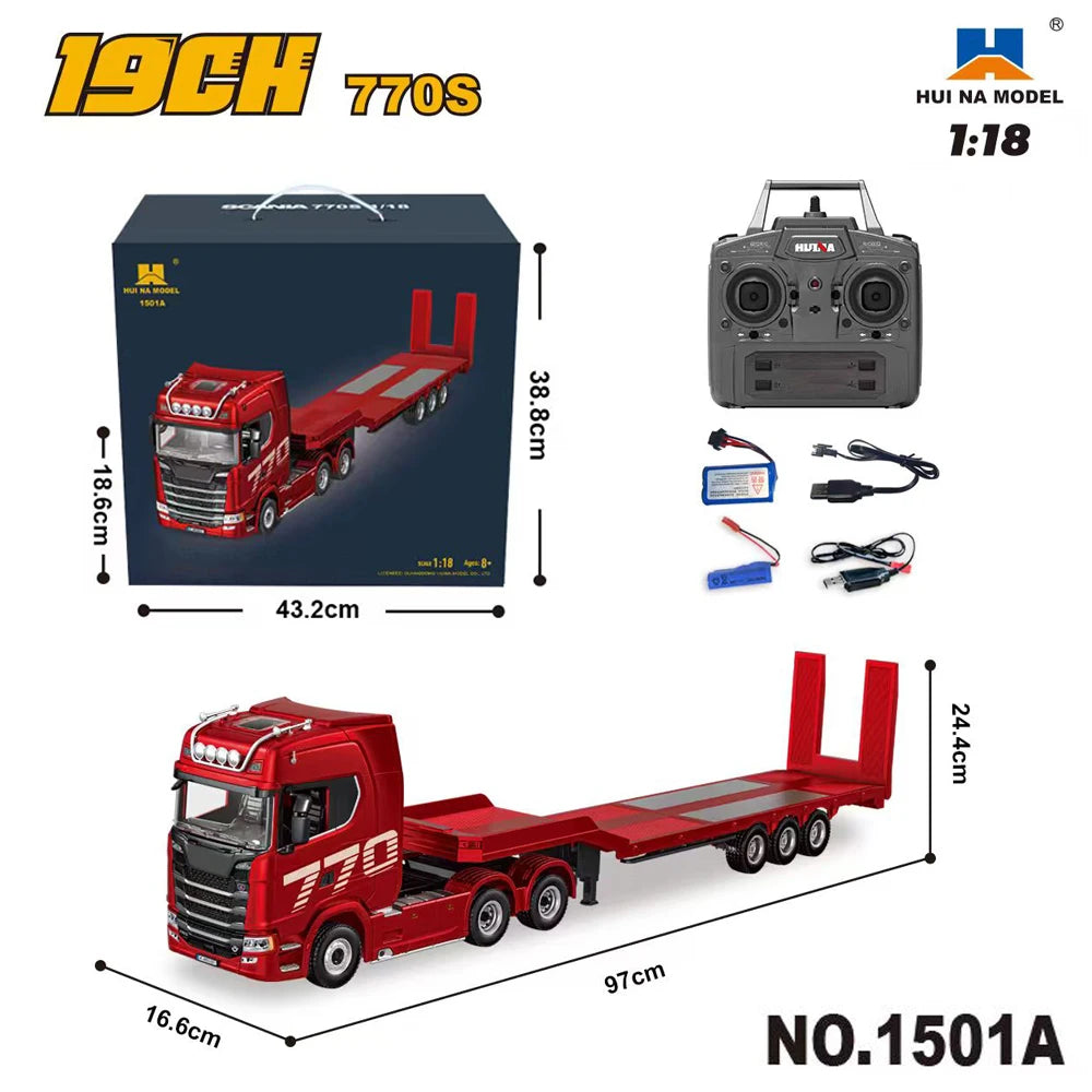 1/18 RC Tractor Truck – Remote Control Engineering Trailer