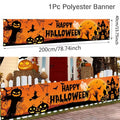 Halloween Ghost & Pumpkin Banner for Porch, Yard & Fence