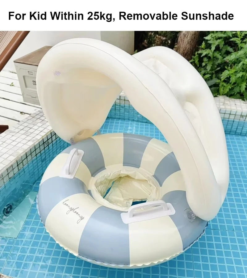 Baby Swim Float with Canopy – Inflatable Pool Seat