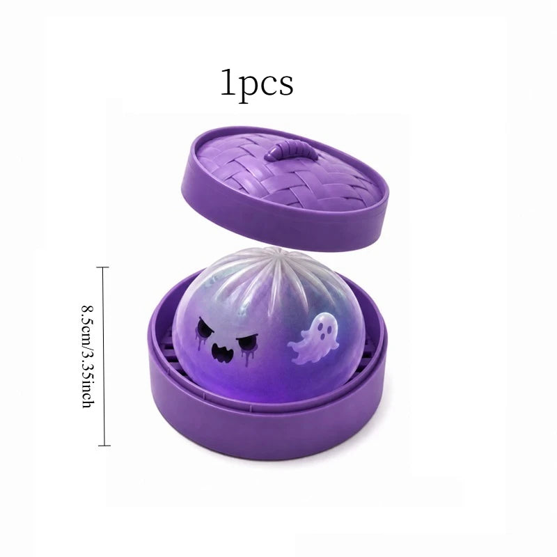 Halloween Ghost Dumpling Squishy, Slow-Rebound Squeeze Toy