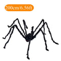 Giant Plush Halloween Spider Decoration, 30–200 cm