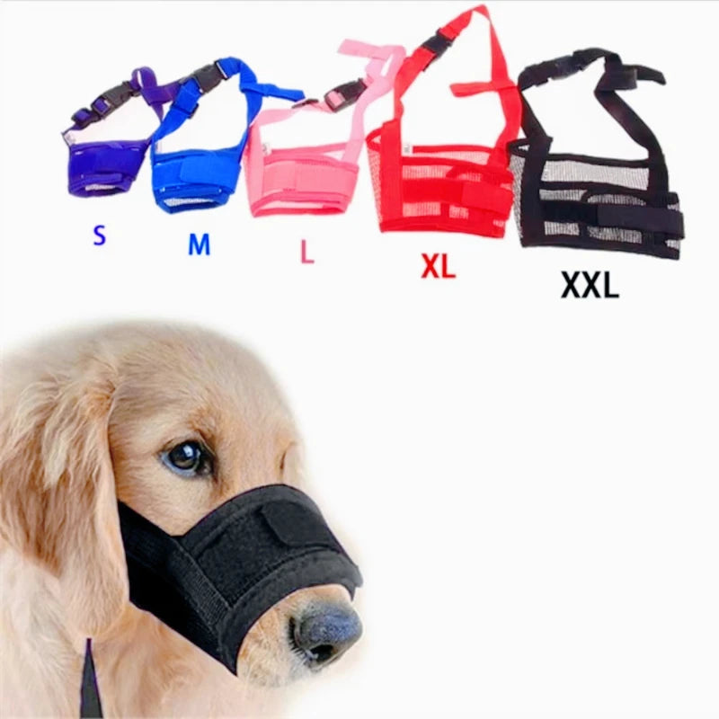 Adjustable Mesh Dog Muzzle for Small to Large Dogs