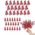 Christmas Berry Ornaments Artificial Bouquet Tree Decorations 12 Pcs