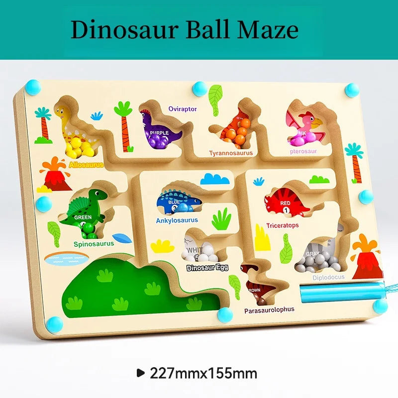 Magnetic Maze Toy for Kids – Number Bead Learning Puzzle