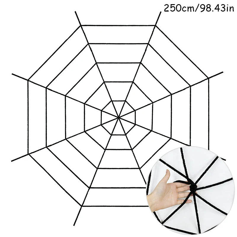Giant Halloween Spider Web – Stretchy Cobweb Decoration