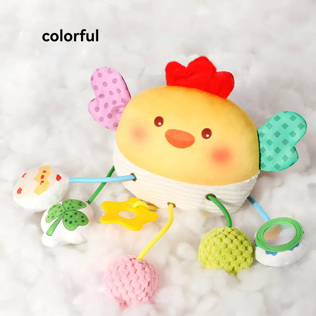 Baby Crib Hanging Toy – Cartoon Sensory Pendant