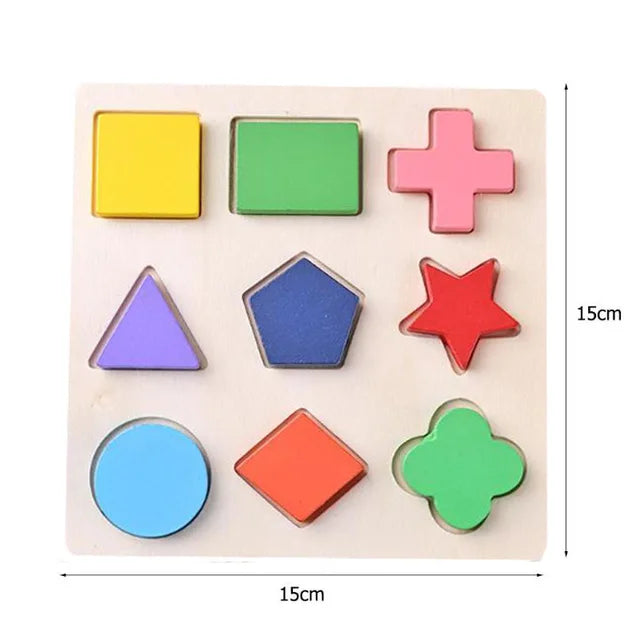 Montessori Wooden Puzzle Educational Shape Matching Toy