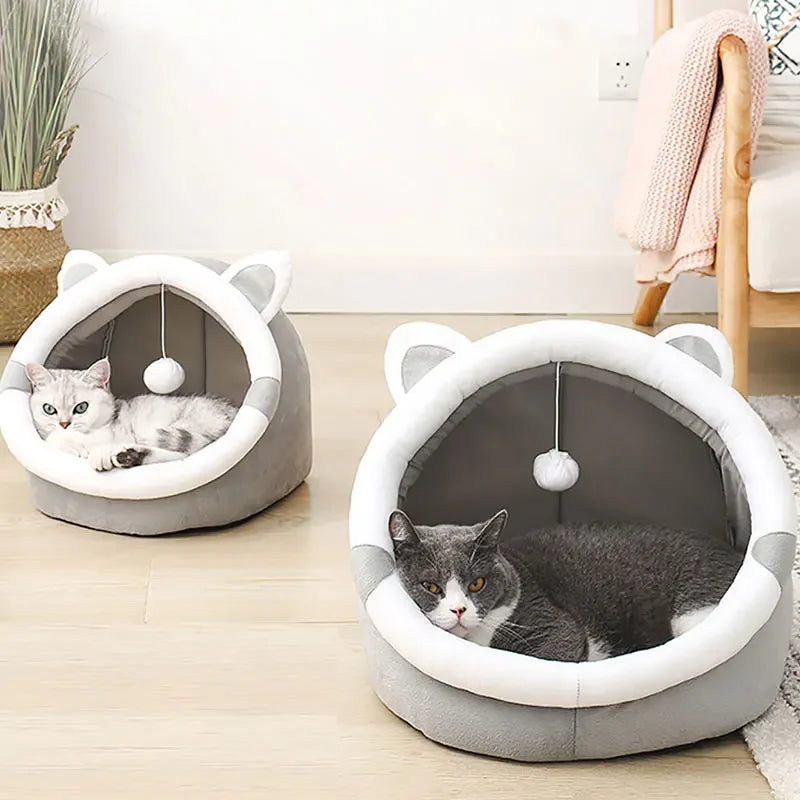 Foldable Cat Cave Bed for Cats and Small Dogs