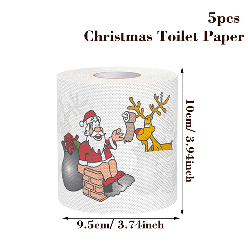 Christmas Toilet Paper Holiday Bathroom Decoration
