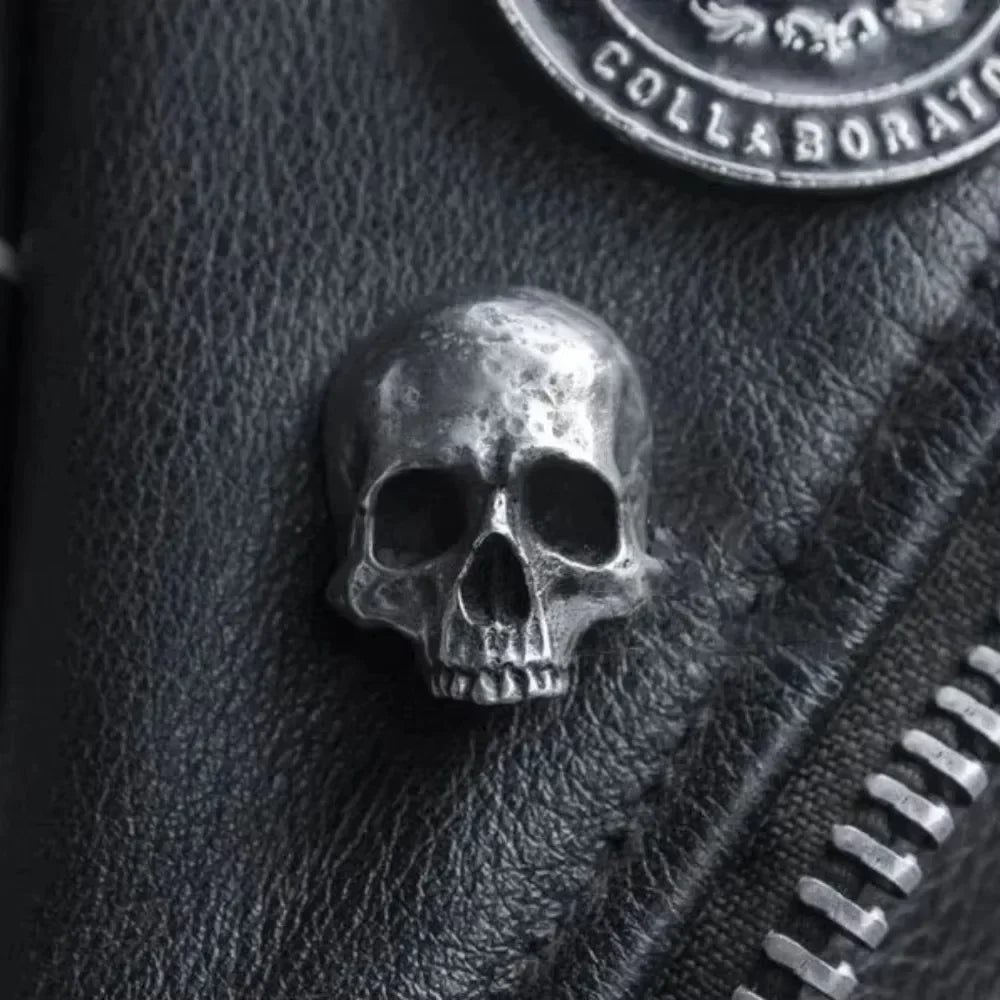 Halloween Skull Pin – Gothic Skeleton Brooch