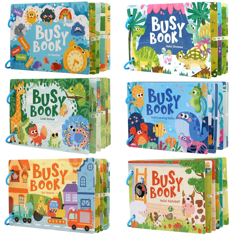 Reusable Activity Books for Kids – Preschool Matching Games