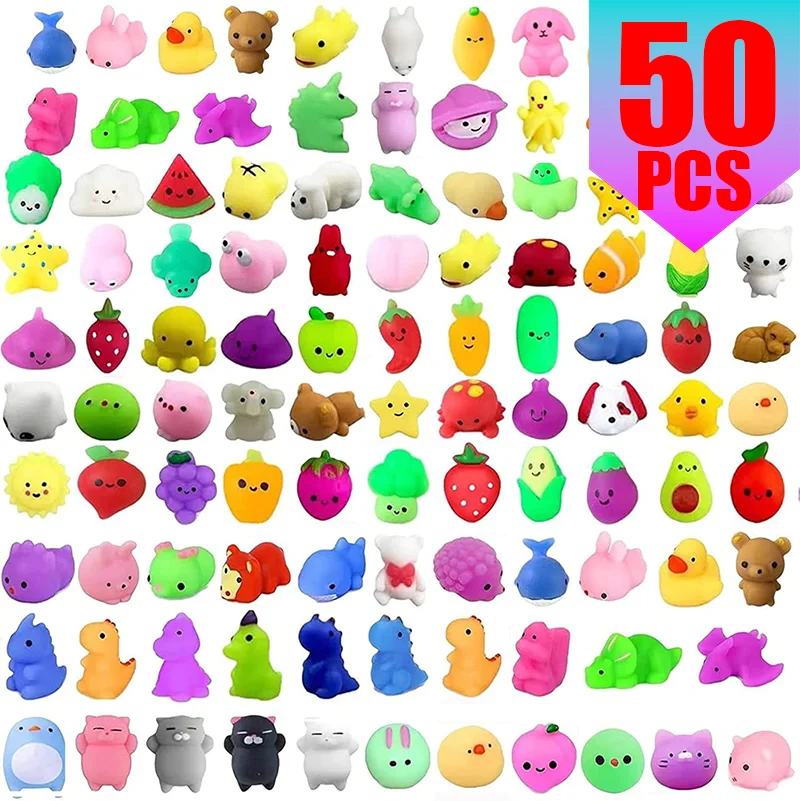 Mini Mochi Squishy Toy Kawaii Animal Fidget Party Favor