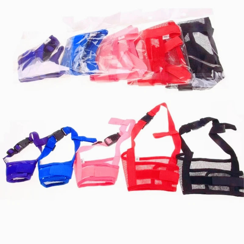 Adjustable Mesh Dog Muzzle for Small to Large Dogs
