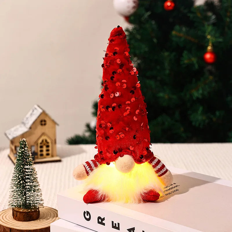Christmas Gnome Night Light LED Faceless Holiday Decoration