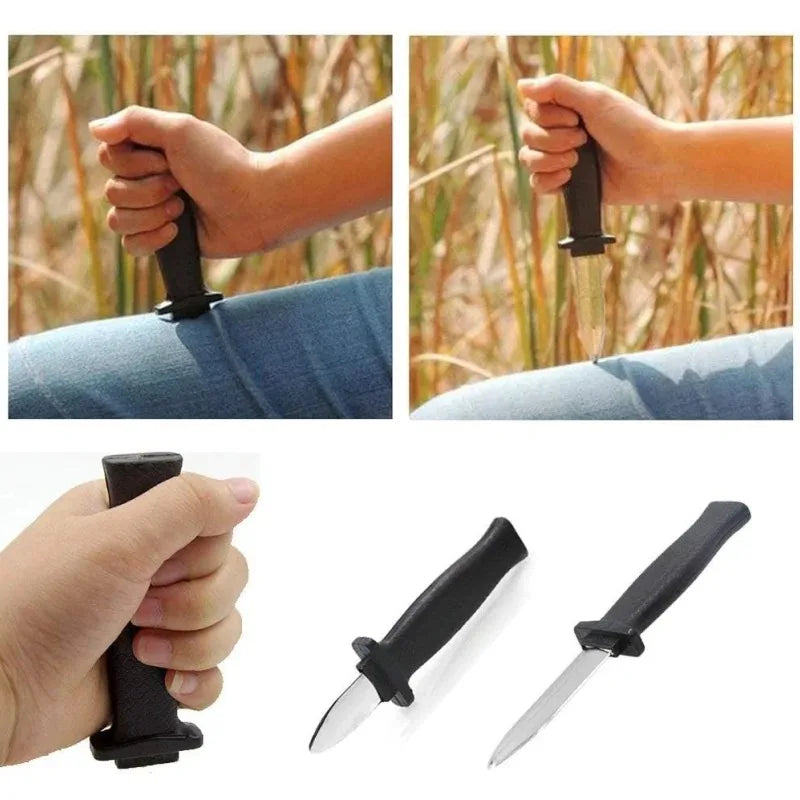 Retractable Fake Knife - Adult Plastic Magic Prank Toy for Jokes, Scary Tricks & Halloween Props (Realistic Toy)