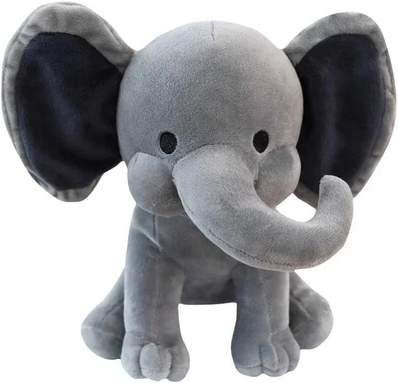 Gray Elephant Plush Toy – 25cm Soft Stuffed Animal Pillow