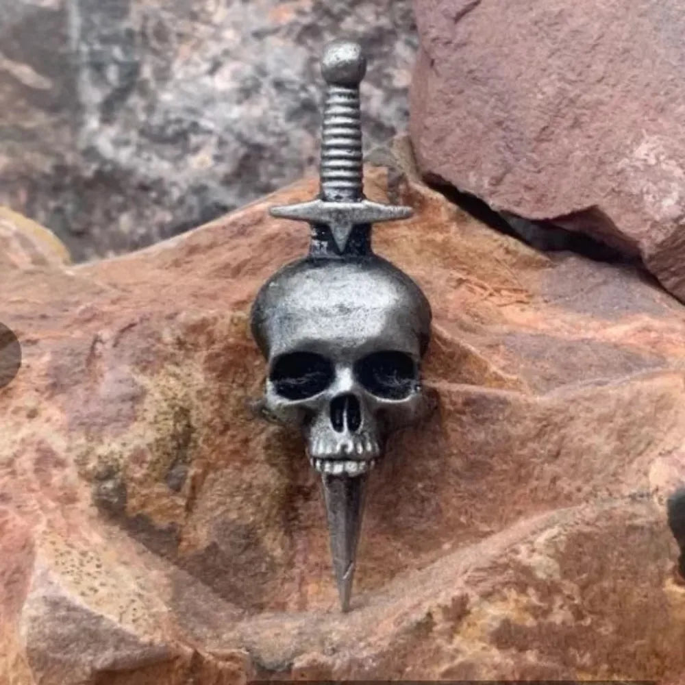 Halloween Skull Pin – Gothic Skeleton Brooch