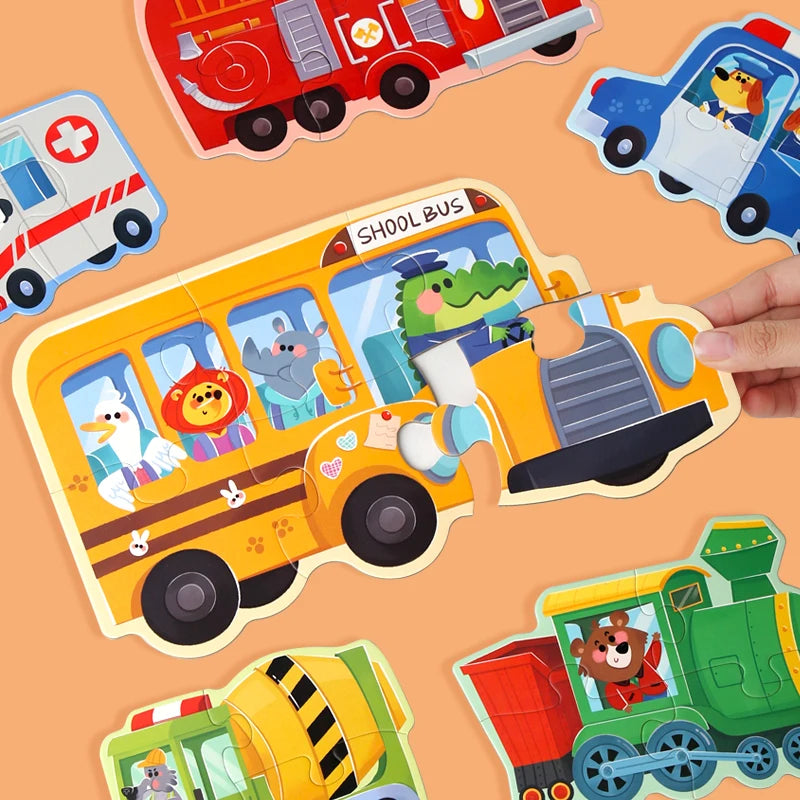 Educational Animal Puzzle Kids Jigsaw Shape Matching Toy