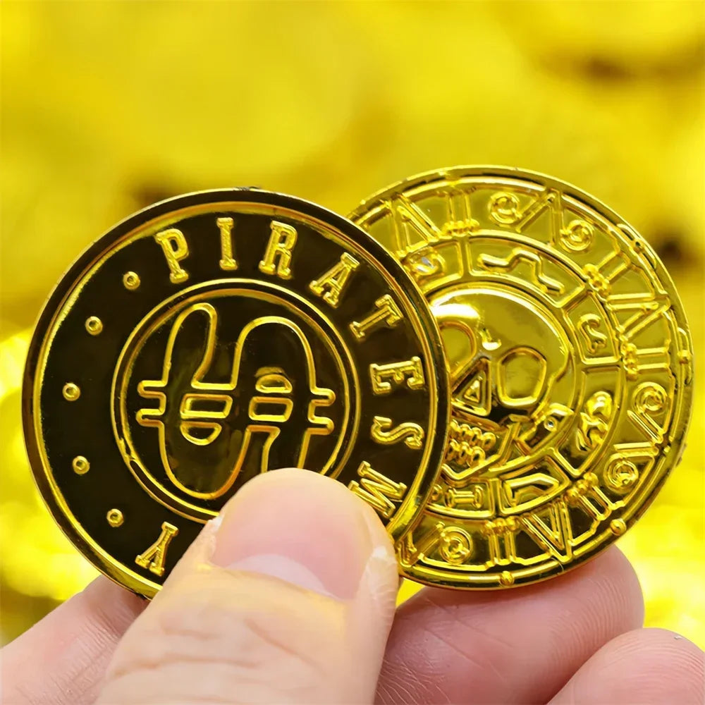 Plastic Pirate Coins – Treasure Hunt Party Favors