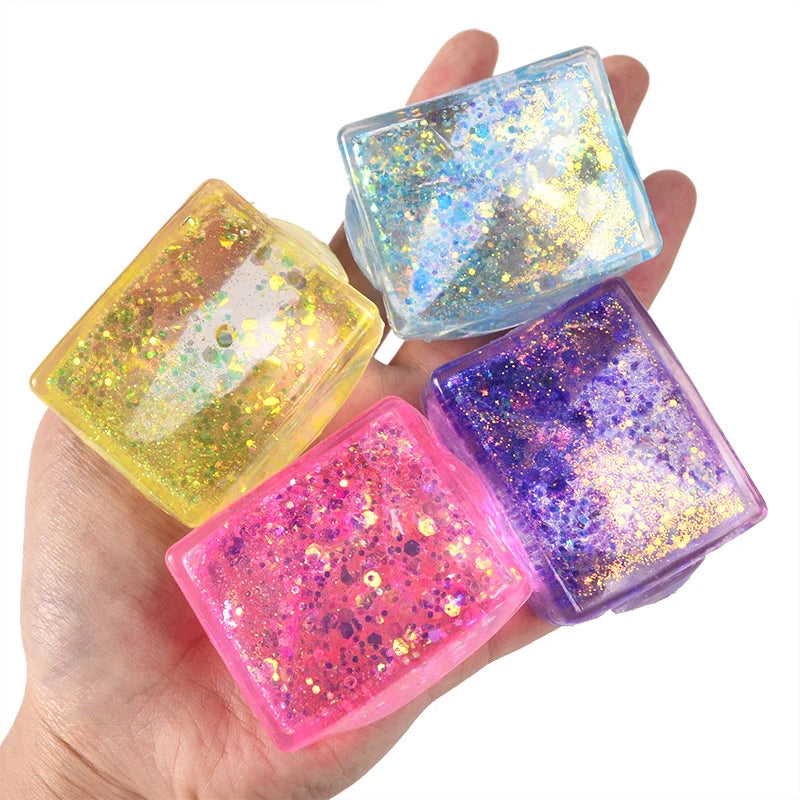 Maltose Stress Ball Tofu Ice Cube Slow Rebound Squishy Toy