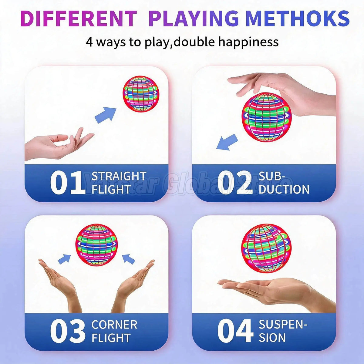 Flying Orb Toy – LED Hand-Controlled Hover Spinner