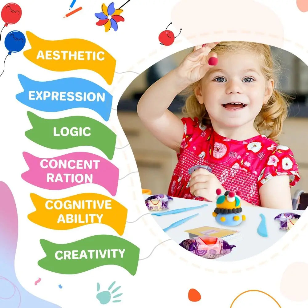 Polymer Clay Kit for Kids & Adults, 24 or 32 Color Modeling Set