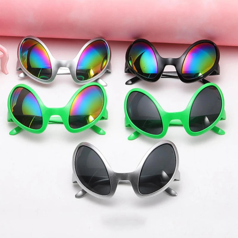 Alien Party Glasses – Funny Rainbow Lens Sunglasses