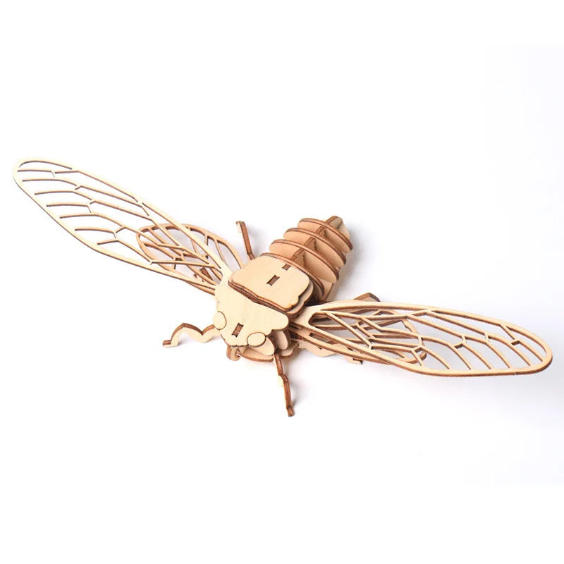 3D Insect Puzzle Wooden Educational Assembly Model for Kids