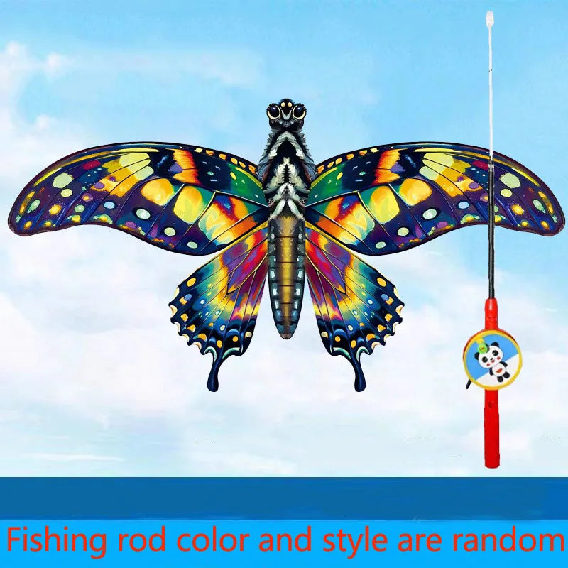 Triangle Kite for Kids – Handmade Animal Flying Kite Set