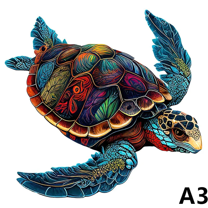 Wooden Animal Puzzle 3D Adult Peacock Bird Fox Jigsaw