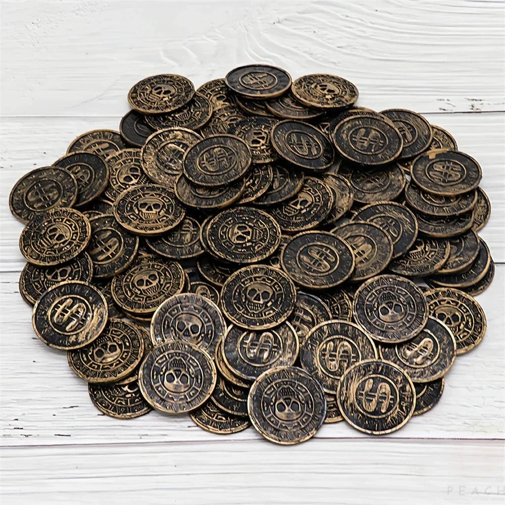 Plastic Pirate Coins – Treasure Hunt Party Favors