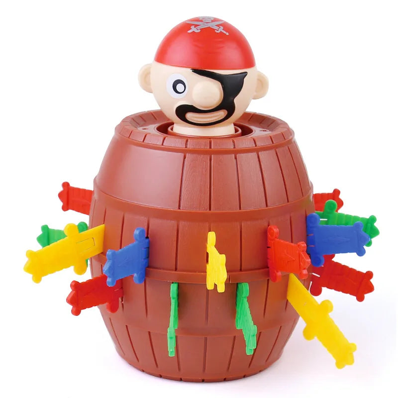 Pirate Barrel Pop-Up Game, Interactive Sword Surprise Toy