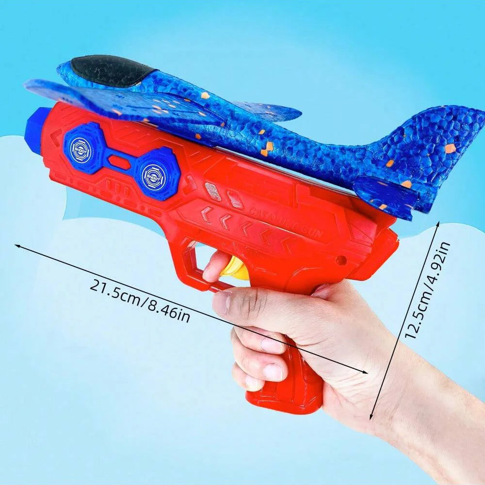 Foam Glider Launcher Toy ABS Airplane Outdoor Flying Set