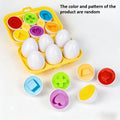 Color and Shape Matching Toy – Geometric Egg Sorting Set