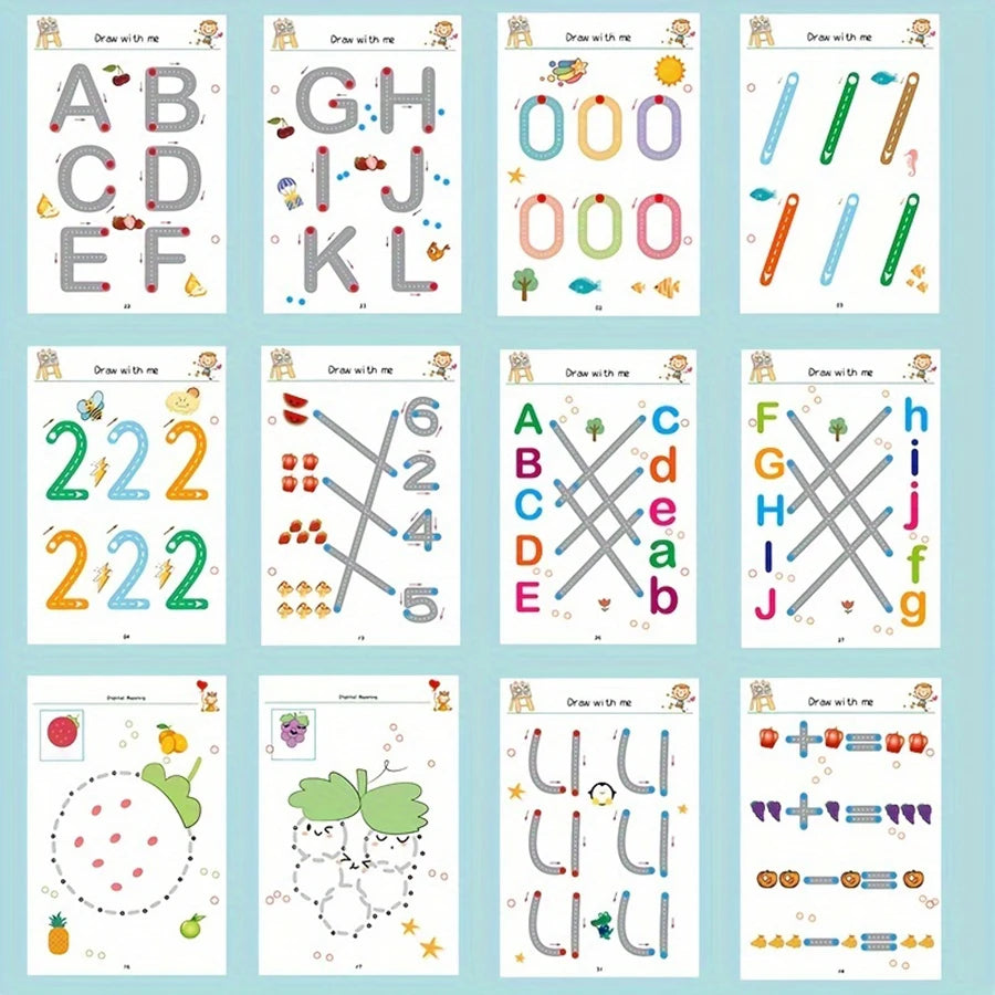 Reusable Magic Practice Workbook for Kids, Handwriting & Drawing