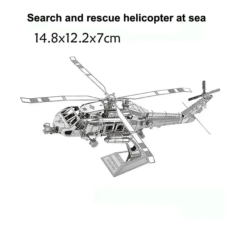 3D Metal Puzzle DIY Aircraft Model Assembly Kit