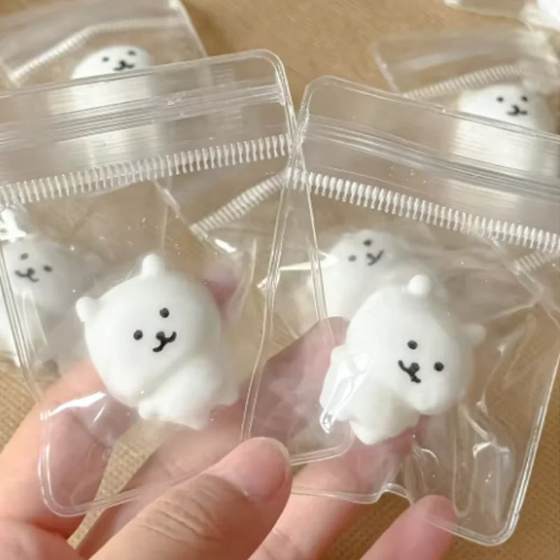 Cute Little White Bear Pinch Toy, Squeeze Toy, Stress Relief Toy, Birthday Gift, Halloween Gift, Christmas Gift, Classroom Rewar