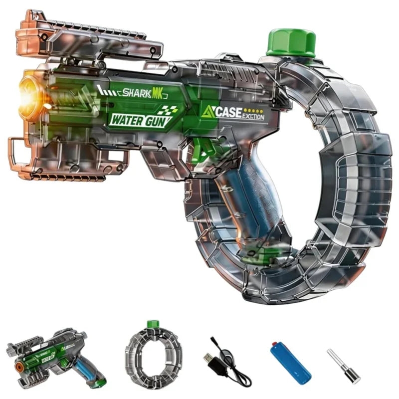 Electric LED Water Gun 400ml Automatic Water Blaster