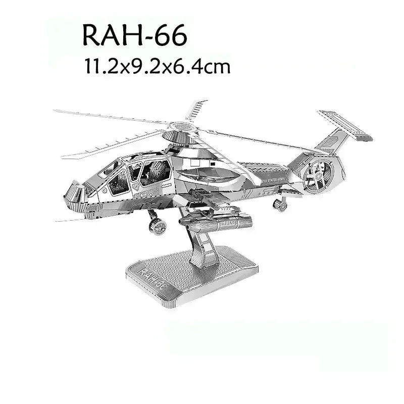 3D Metal Puzzle DIY Aircraft Model Assembly Kit
