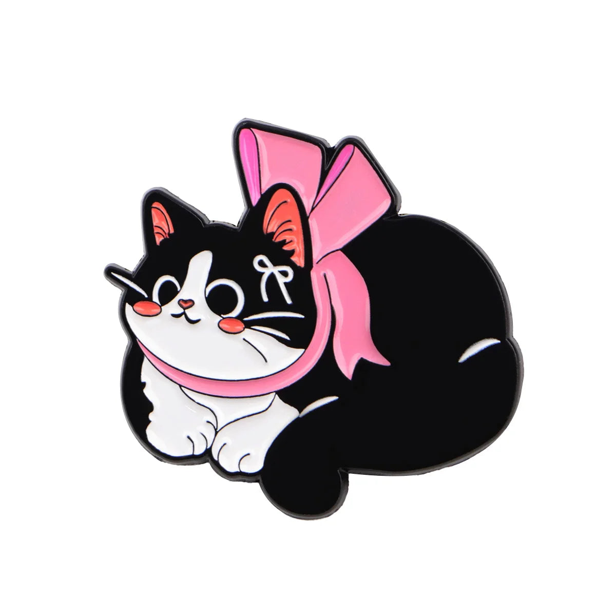 Cute Black Cat Enamel Pin Animal Brooch Pines Lapel Pins Badge on Backpack Clothing Accessories Witch Jewelry Halloween Gifts