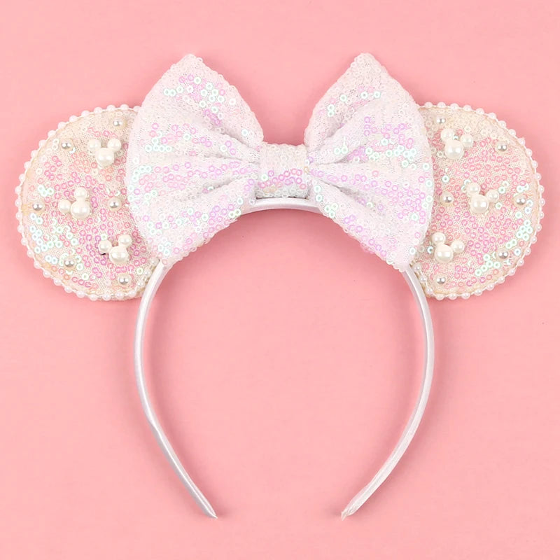 Mouse Ears Headband – Velvet Bow Hair Accessory