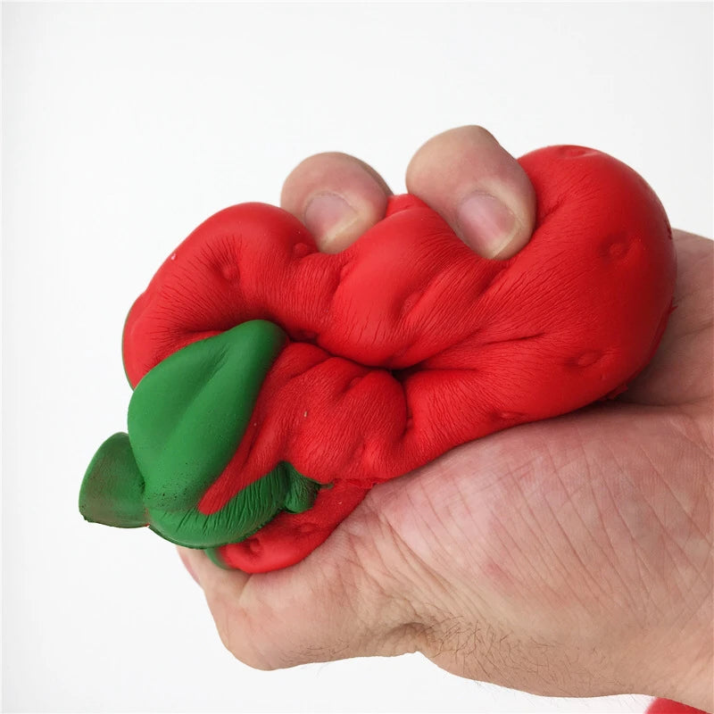 Giant Strawberry Squishy Toy Slow Rising Fruit Fidget