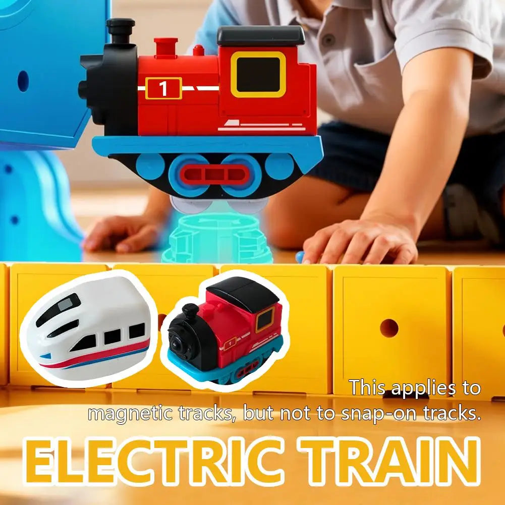 Electric Train Expansion Car for Magnetic Flexible Track Sets