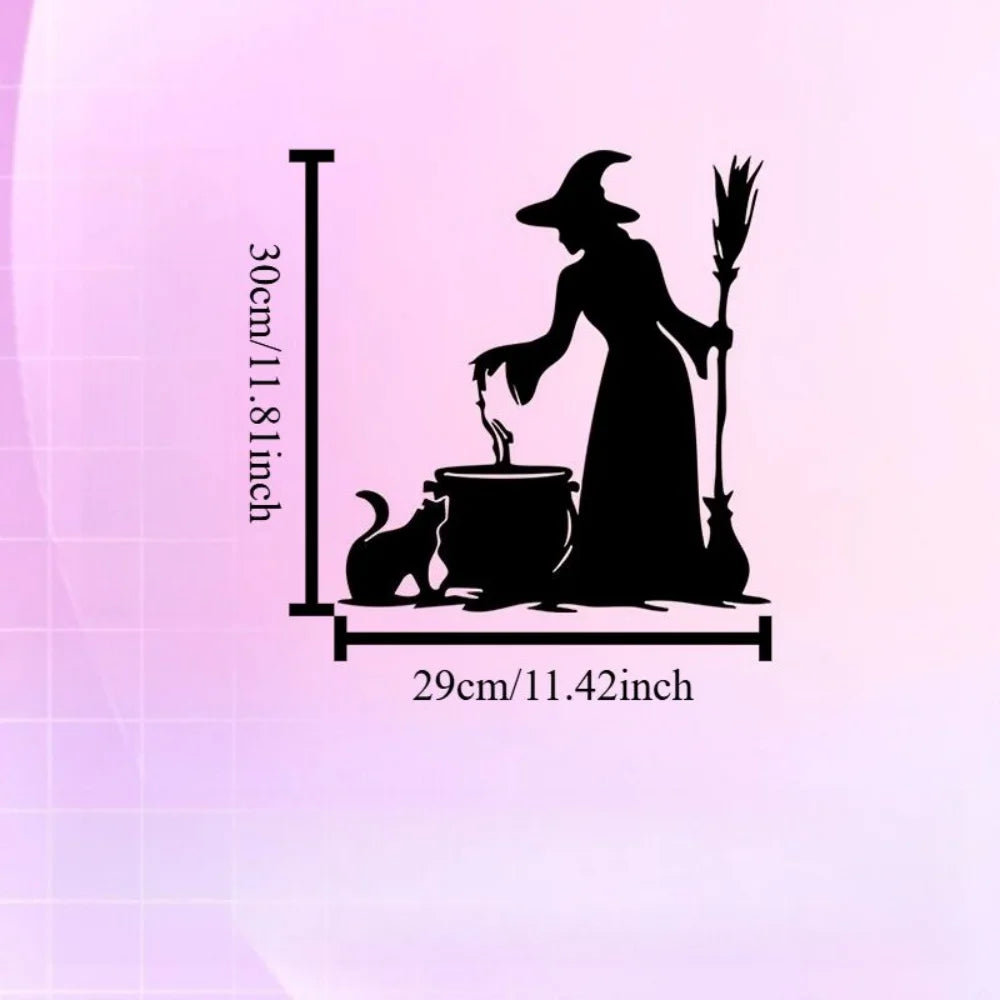 Halloween Metal Trick-or-Treat Sign with Pumpkin Monster Design
