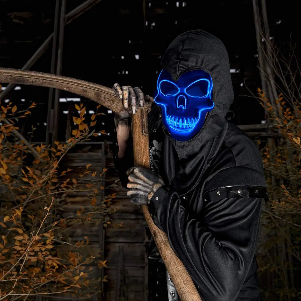 LED Skull Mask – Glowing Halloween Horror Costume