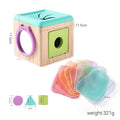 Montessori Tissue Box Sensory Toy – Soft Cloth Activity Cube